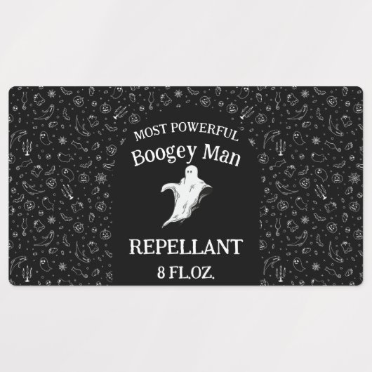 Repellant-Label der beliebtesten Boogey Man Etiketten (Design 1)