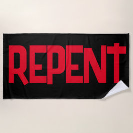 REPENT Beach Handtuch