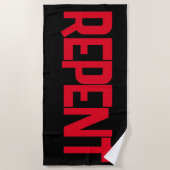 REPENT Beach Handtuch (Vorderseite)