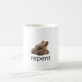 Repent frog, funny memee kaffeetasse (Mittel)