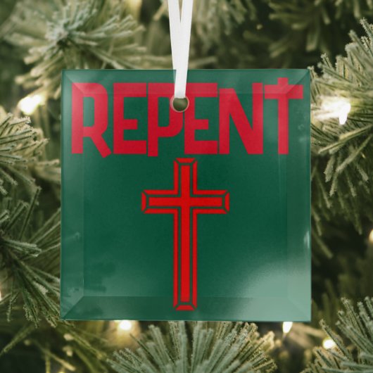 REPENT - SACRIFICE Glas Ornament Ornament Aus Glas (Insitu)