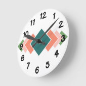 Repetierdiamanten Runde Wanduhr (Winkel)