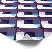 repetitives geometrisches Design mit rautenförmig Poster (Ecke)