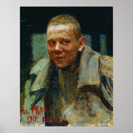 Repin - Der Verletzte Poster (Vorne)