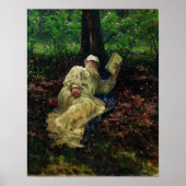 Repin - Leo Tolstoi im Wald 1891 Poster (Vorne)