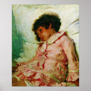 Repin - Nadya Repina 1881 Poster