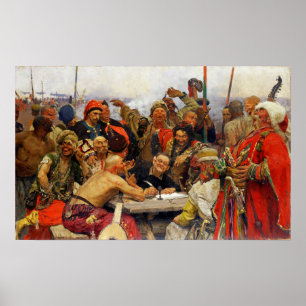 Repin - Saporoger antworten Sultan Mahmud IV 1 Poster