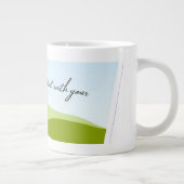 Replace This Text With Your Own Photo or Message Jumbo-Tasse (Rechts)