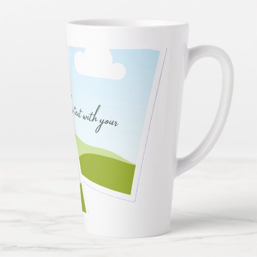 Replace This Text With Your Own Photo or Message Milchtasse (Rechts)