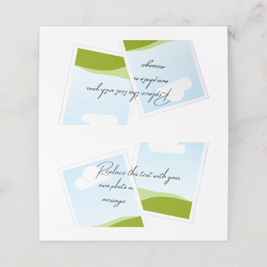 Replace This Text With Your Own Photo or Message Treuekarte (Außenseite Aufgefaltet)