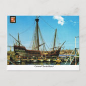 Replica Caravel, "Santa Maria" Postkarte (Vorderseite)
