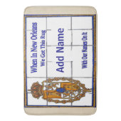 Replica Französisch Quarter Street Name Tile Mural Badematte (Vorderseite Vertikal)