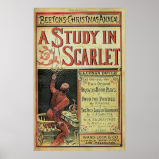 REPLICA Poster der ersten Sherlock Holmes-Geschich
