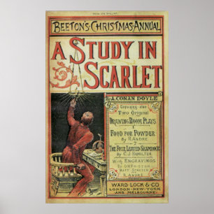 REPLICA-Poster der Ersten Sherlock Holmes-Geschich Poster