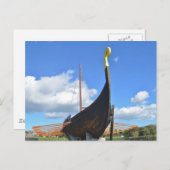 Replica Viking Longship Postkarte (Vorne/Hinten)