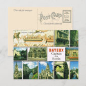 Replica Vintag, Bayeux, Capitale du Bessins Postkarte (Vorne/Hinten)