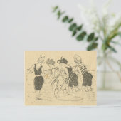 Replica Vintag, Beach Party Postkarte (Stehend Vorderseite)