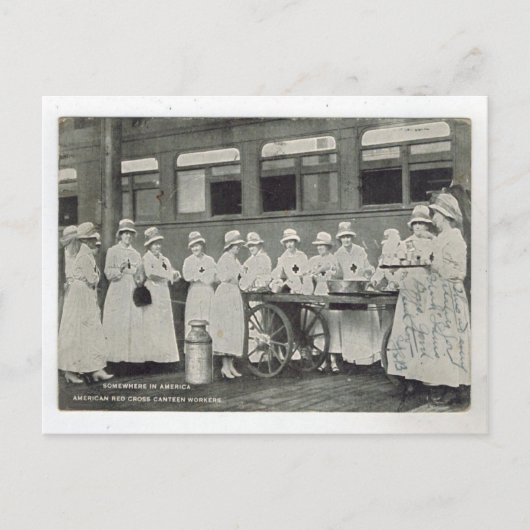 Replica Vintag Red Kreuz Arbeiter, Postkarte (Vorderseite)