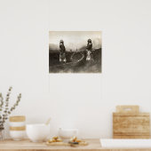 Replica Vintage Bild, chinesische Steinkrieger 188 Poster (Küche)