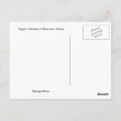 Replica Vintage Image, Ägypten, Kolossos von Memno Postkarte (Rückseite)