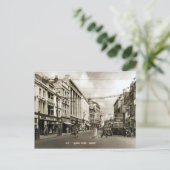 Replica Vintage Image, cardiff, Queen Street Postkarte (Stehend Vorderseite)