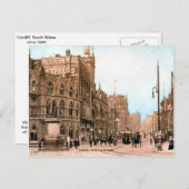 Replica Vintage Image, Cardiff, St. Mary Street Postkarte (Vorne/Hinten)
