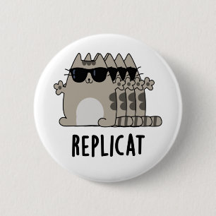 Replicat Funny replizierte Cat Puff Button