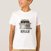 Replicat Funny replizierte Cat Puff T-Shirt (Vorderseite)