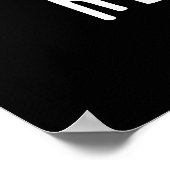 Replicat Funny replizierte Cat Pun Dark BG Poster (Ecke)