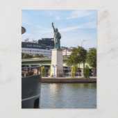 Replik der Freiheitsstatue - Paris, Frankreich Postkarte (Vorderseite)