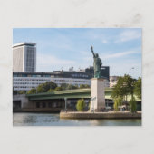 Replik der Freiheitsstatue - Paris, Frankreich Postkarte (Vorderseite)