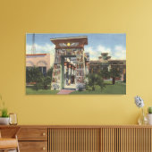 Replik des ägyptischen Schreins, Rosicrucian Park Leinwanddruck (Insitu (Wohnzimmer))