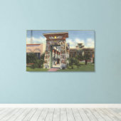 Replik des ägyptischen Schreins, Rosicrucian Park Leinwanddruck (Insitu (Holzboden))