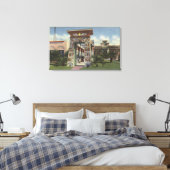 Replik des ägyptischen Schreins, Rosicrucian Park Leinwanddruck (Insitu (Schlafzimmer))