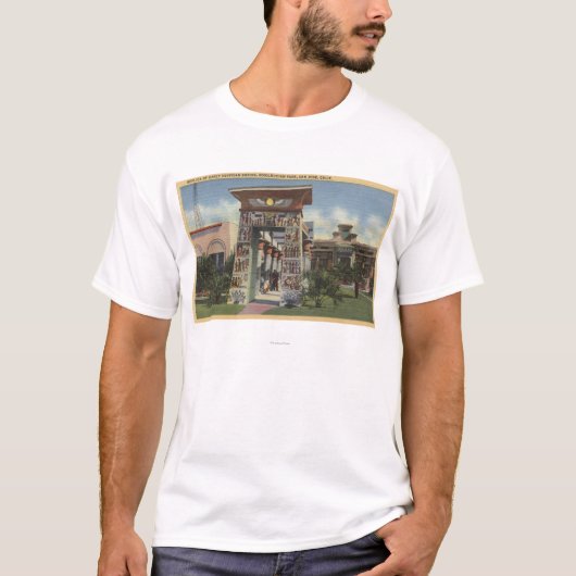 Replik des ägyptischen Schreins, Rosicrucian Park T-Shirt (Vorderseite)