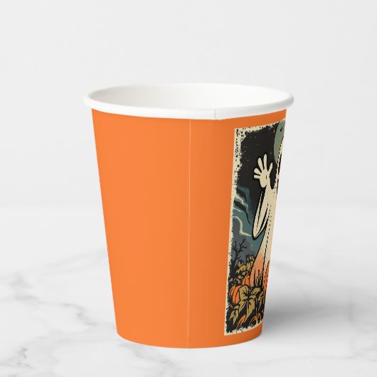 Replik "Friendly Ghost" Circa 1950er Pappbecher (Rechts)