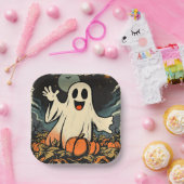 Replik "Friendly Ghost" Circa 1950er Pappteller (Party)