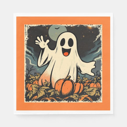 Replik "Friendly Ghost" Circa 1950er Serviette (Vorderseite)