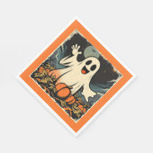 Replik "Friendly Ghost" Circa 1950er Serviette (Ecke)