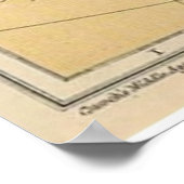 Replik Karte von Europa vor dem Ersten Weltkrieg Poster (Ecke)