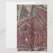 Replik Stadtplan von Amsterdam 1652 Briefpapier (Vorne/Hinten)