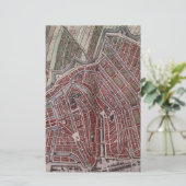 Replik Stadtplan von Amsterdam 1652 Briefpapier (Stehend Vorderseite)
