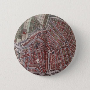 Replik Stadtplan von Amsterdam 1652 Button
