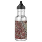 Replik Stadtplan von Amsterdam 1652 Edelstahlflasche (Rechts)