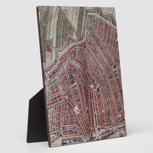 Replik Stadtplan von Amsterdam 1652 Fotoplatte (Seite)