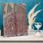 Replik Stadtplan von Amsterdam 1652 Fotoplatte (Seite)