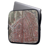 Replik Stadtplan von Amsterdam 1652 Laptopschutzhülle (Vorderseite Links)