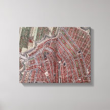 Replik Stadtplan von Amsterdam 1652