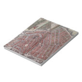 Replik Stadtplan von Amsterdam 1652 Notizblock (Rotiert)