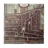 Replik Stadtplan von Delft 1649 Fliese (Vorderseite)
